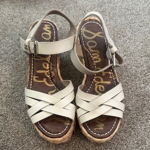 Sam Edelman Tan Espadrille Wedges